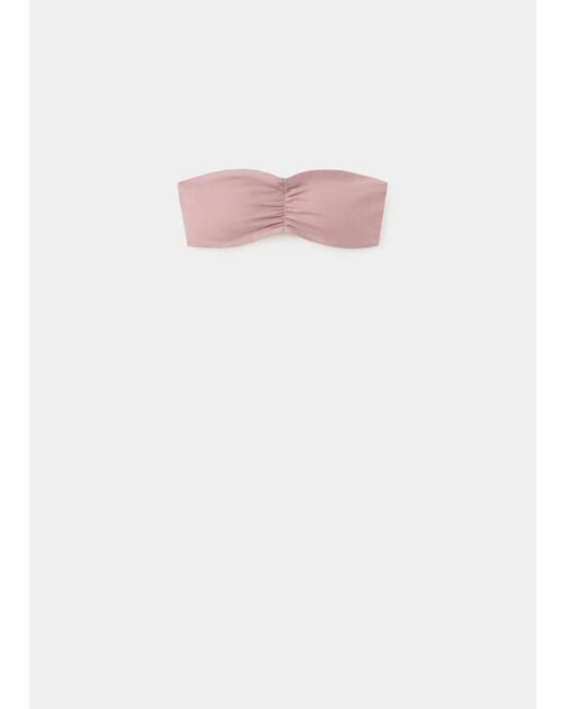 MANGO TEEN Pink Bandeau Top
