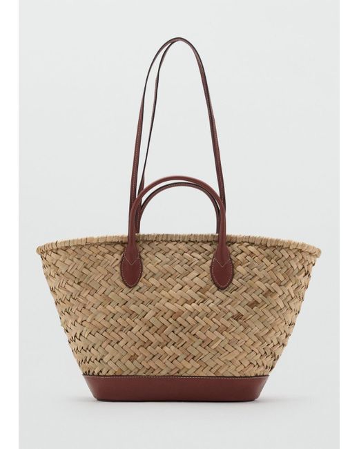 Mango Brown Large Double-Handle Natural Fibre Basket