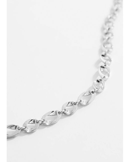 Mango Blue Link Chain Necklace