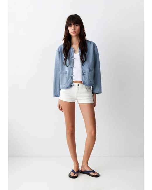MANGO TEEN Blue Pockets Denim Jacket