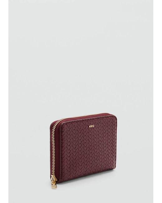 Mango Purple Medium Braided Wallet