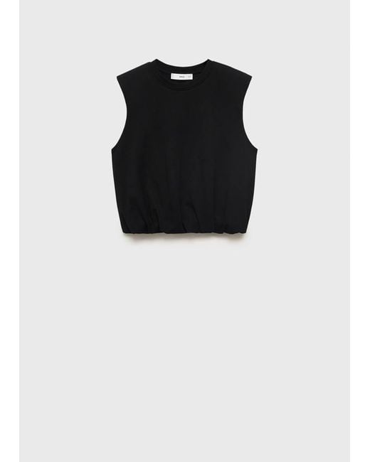 Mango Blue Cotton Balloon Top