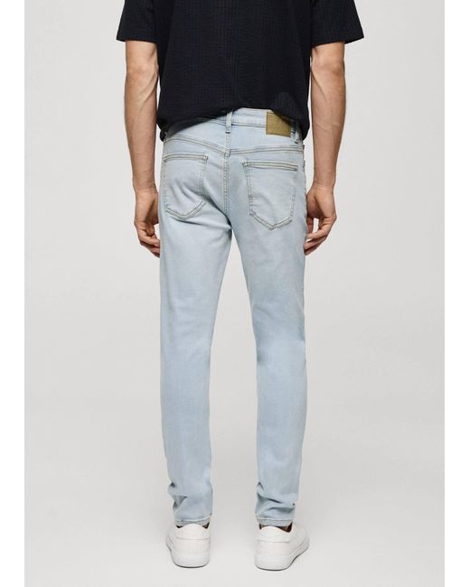Mango White Jude Skinny-fit Jeans Light for men