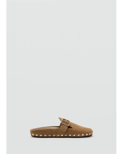 Mango Multicolor Studded Leather Shoes