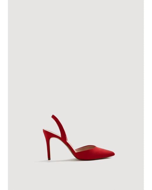 Mango Red Slingback Heel Shoes