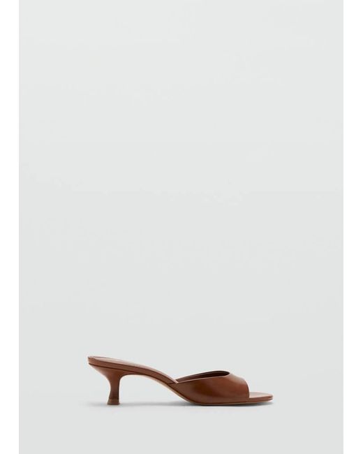 Mango Multicolor Kitten Heel Sandals