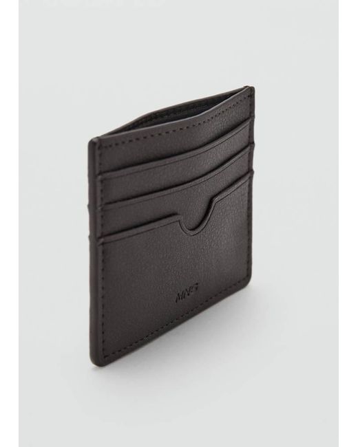 Mango Gray Texture Card Holder for men