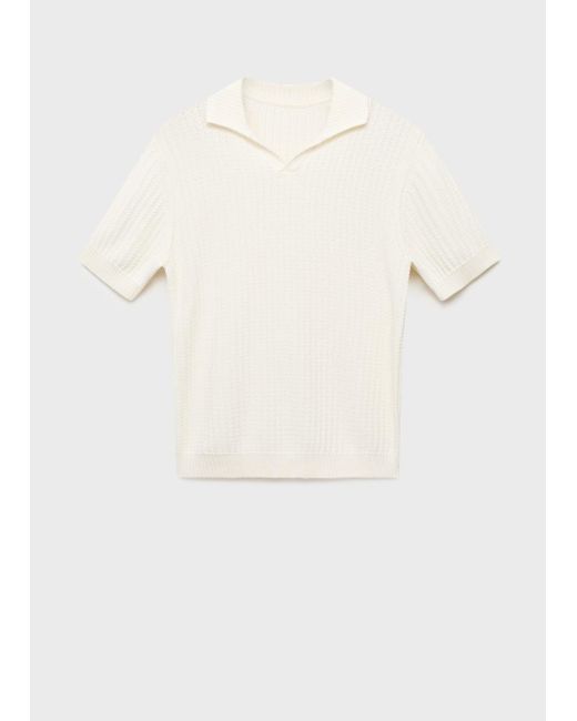 Mango Red 100% Cotton Knitted Polo Structure for men