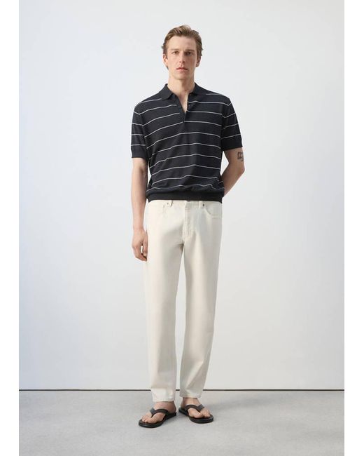 Mango Green Bob Regular-Fit Jeans for men