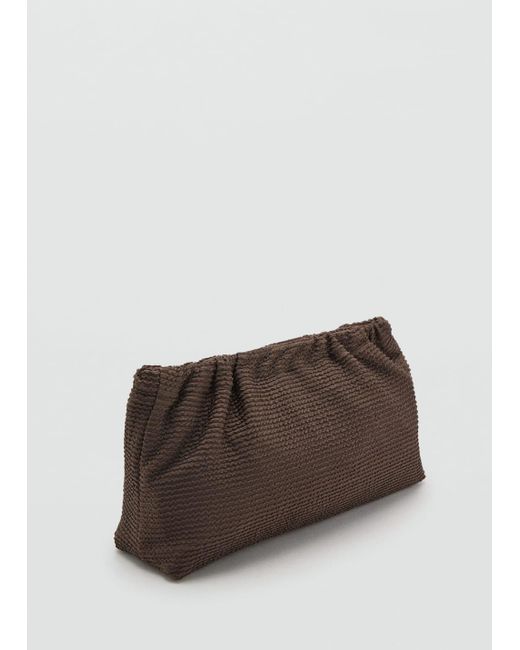 Mango Brown Ribbed Toiletry Bag