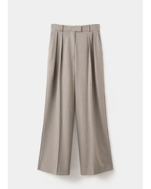 Mango Multicolor Wool Blend Suit Trousers
