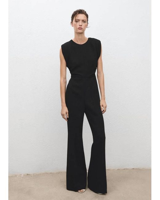 Mango Green Ruched Long Jumpsuit