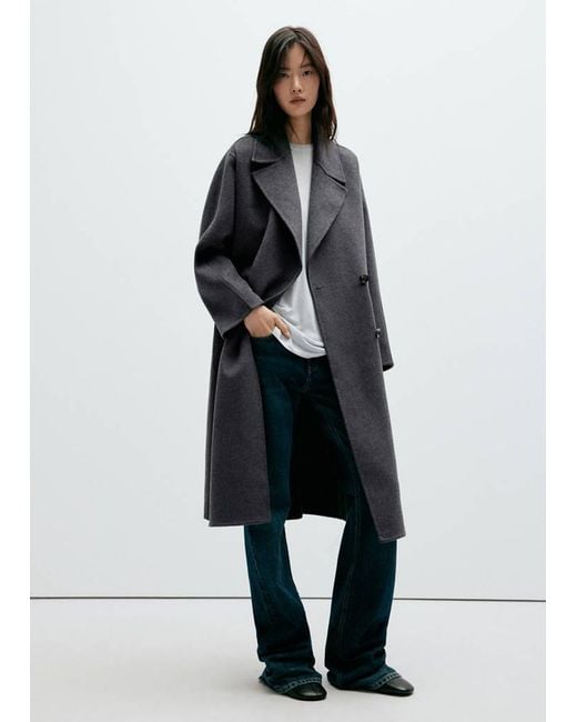 Mango Multicolor Handmade Wool Coat