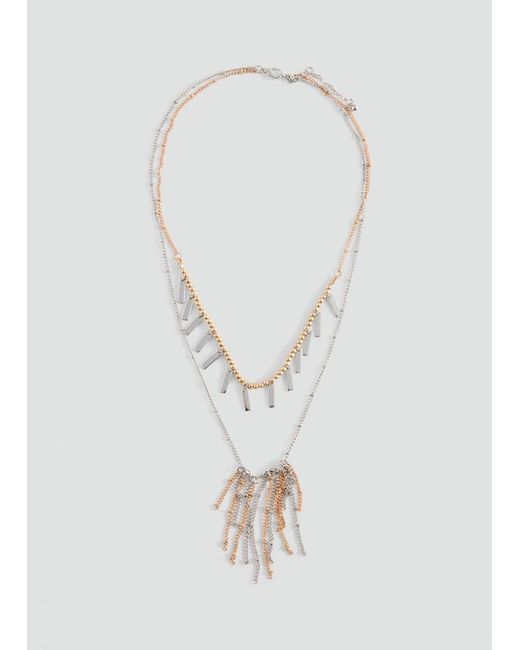 MANGO TEEN White Pack Of 2 Pendant Necklaces
