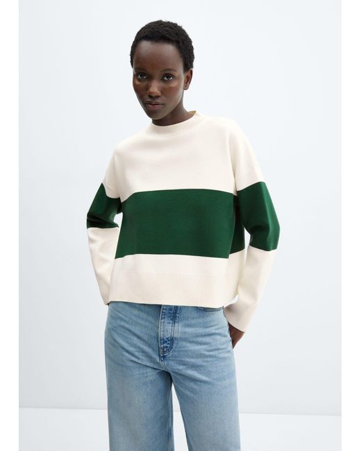 Oversized shop striped sweatshirt