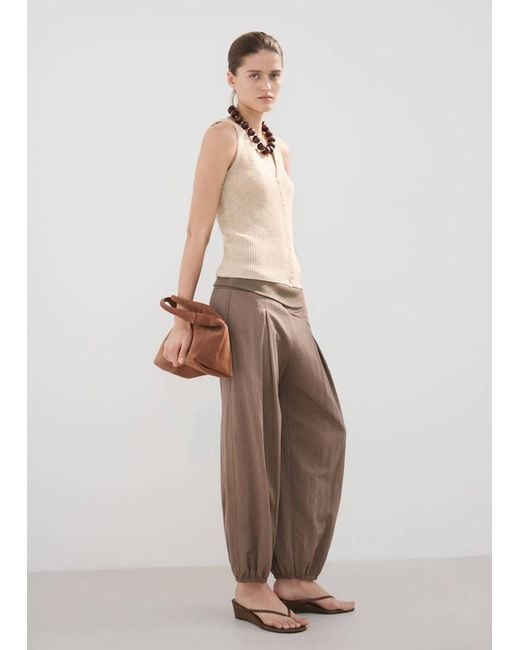 Mango Multicolor Openwork Knitted Waistcoat