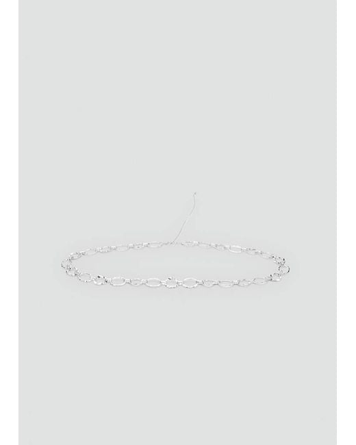MANGO TEEN White Metal Chain Belt
