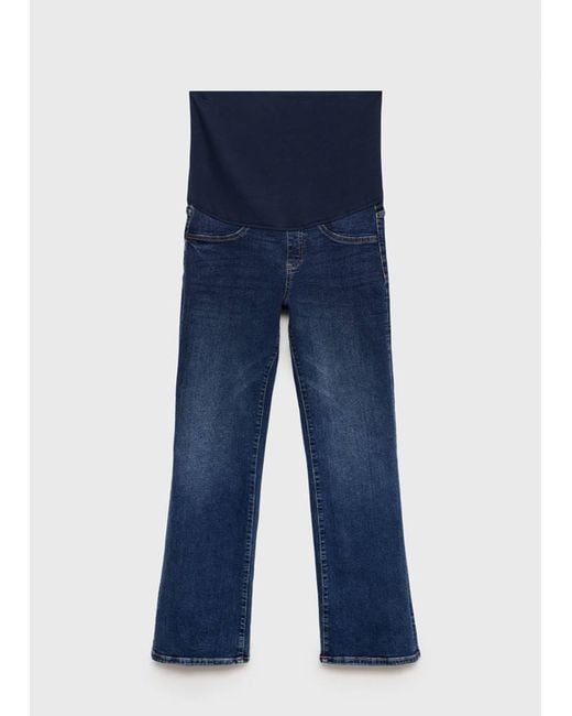 Mango Blue Maternity Flared Jeans