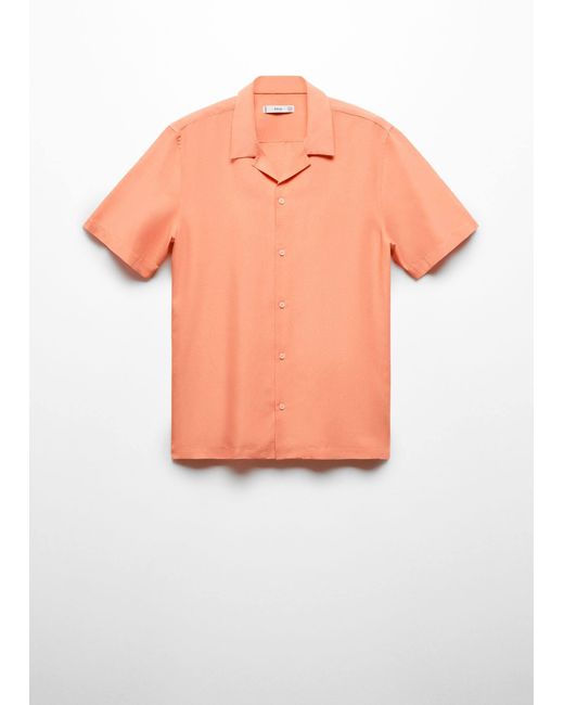 Mango Natural Bowling-collar Shirt for men