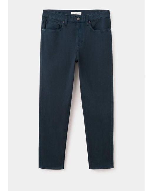 Mango Natural Ben Cropped Tapered-Fit Jeans for men