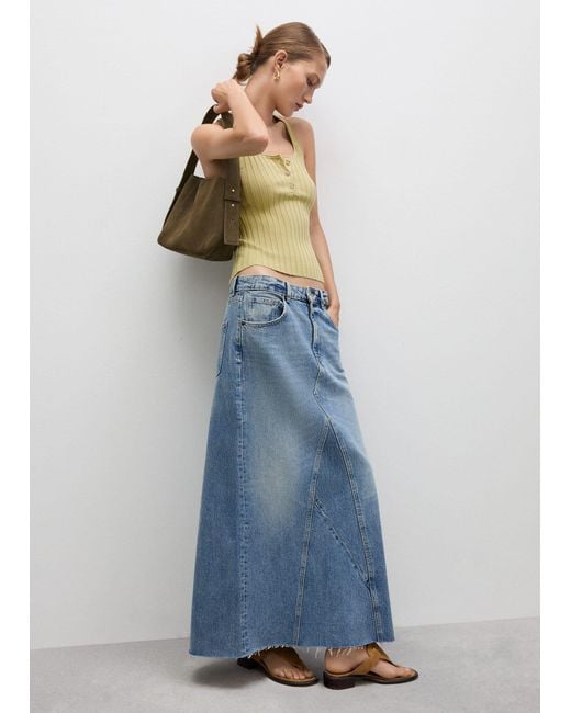 Mango Brown Suede Shoulder Bag