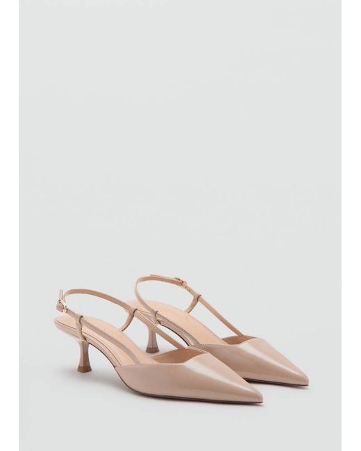 Mango Pink Patent Pointed-Toe Heel