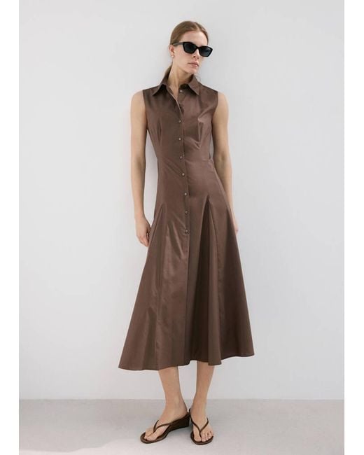 Mango Natural Lyocell Shirt Dress