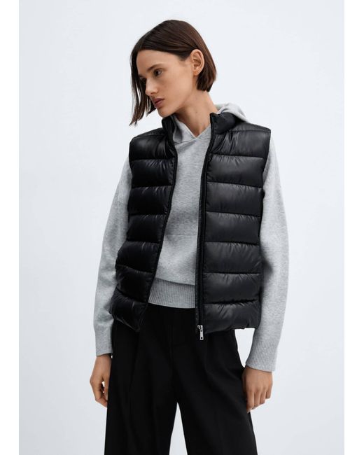 Mango Blue Ultra-light Quilted Gilet
