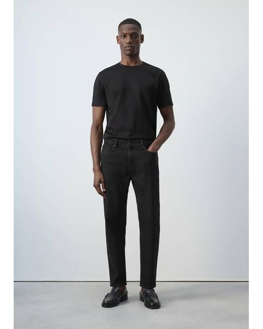 Mango Multicolor Ben Cropped Tapered-Fit Jeans for men