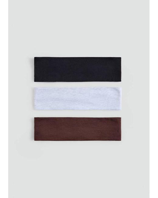 MANGO TEEN White Pack Of 3 Elastic Headbands