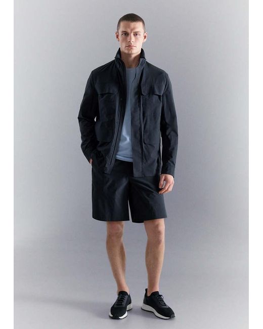 Mango Blue Water-Repellent Thermolite Jacket for men