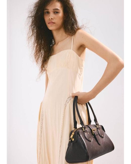 Mango Natural Large Bowling Bag Buckle