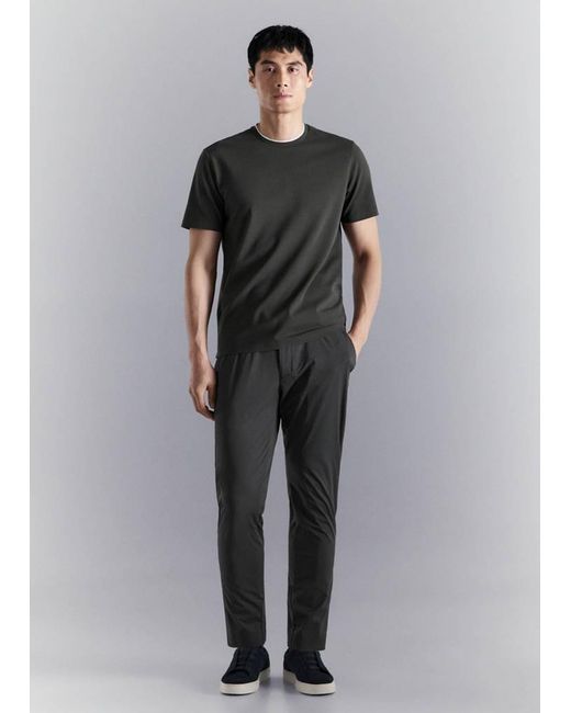 Mango Gray Slim Fit Comfort Stretch Coolmax T-Shirt for men