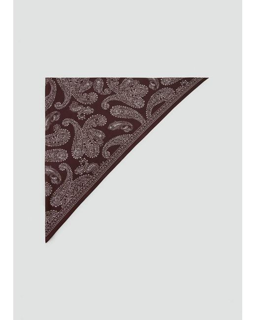 Mango Purple Triangular Paisley Bandana