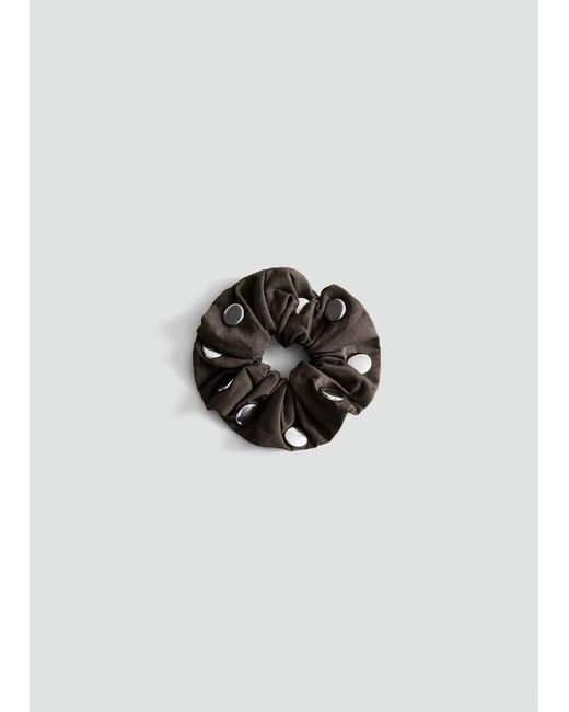 Mango Brown Polka Dot-Scrunchie