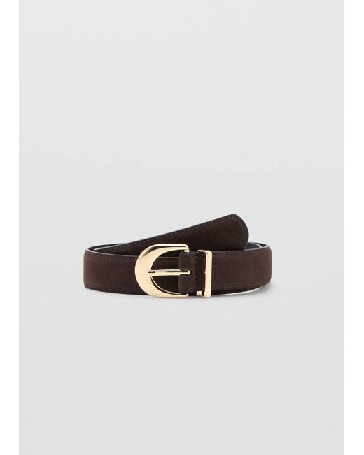Mango Multicolor Oval Buckle Belt
