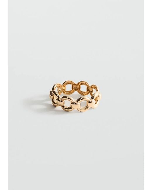 Mango White Chain Bracelet