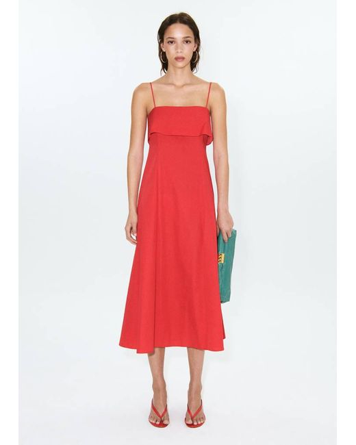 Mango Flared Midi-Dress