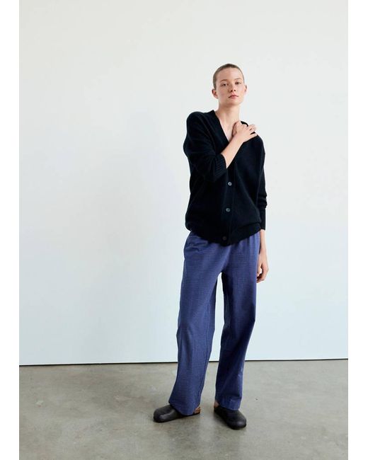 Mango White Knitted Button-Up Pyjama Cardigan
