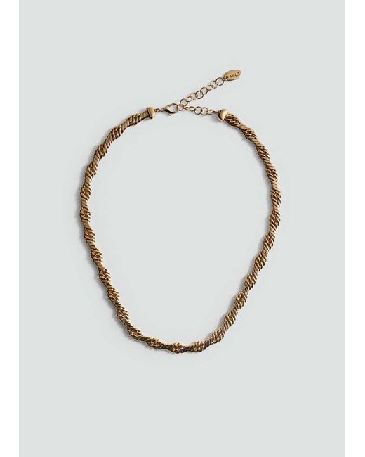 Mango Metallic Link Chain Necklace