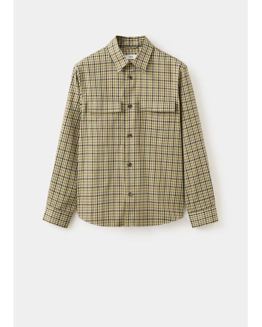 Mango Multicolor Plaid Print Button Jacket for men