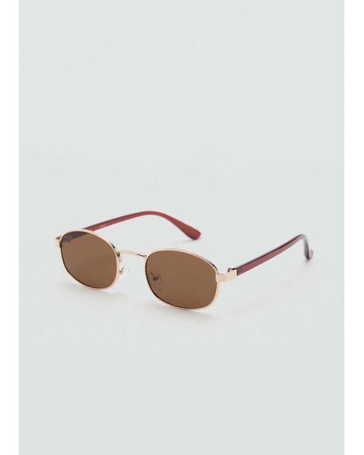 Mango Metallic Frame Sunglasses