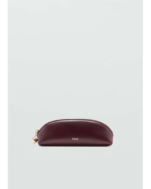 Mango Purple Mini Beaded Zip Case
