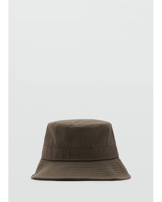 Mango Brown Bucket Hat for men