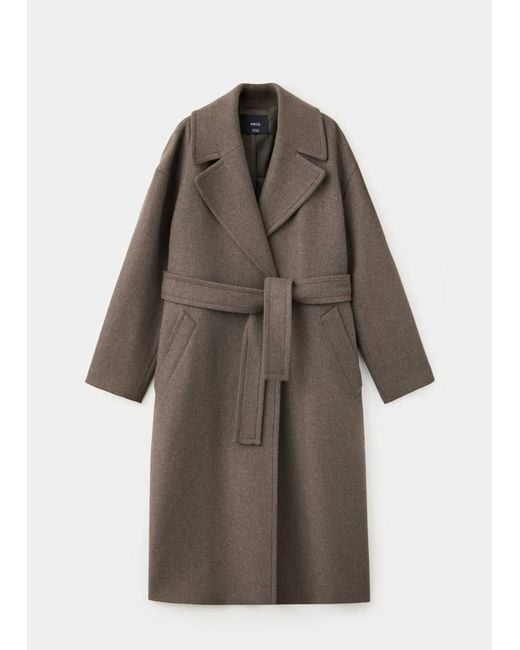 Mango Brown Coat Traviata