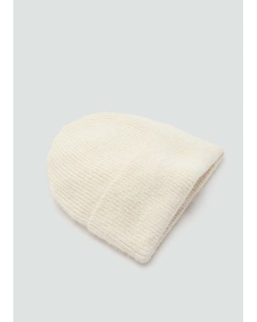 Mango Natural Rib-Knit Cap