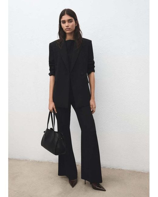 Mango Black Suit Jacket With Belt