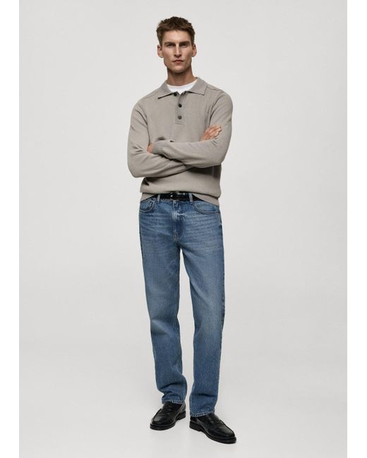 Mango Blue Bob Regular-Fit Jeans for men