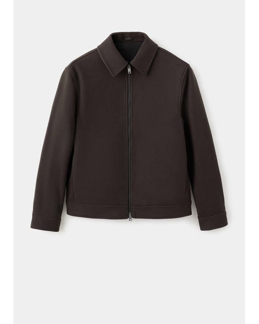 Mango Blue Zip-Up Cloth Jacket for men