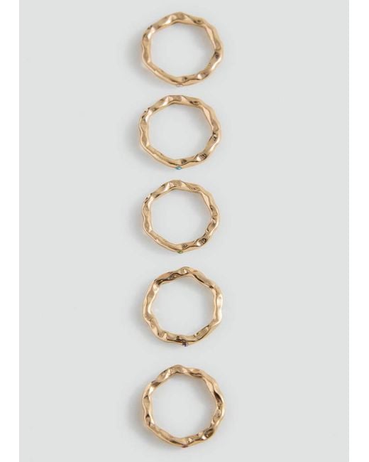 MANGO TEEN White Mixed Bracelet Set